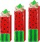 3 Pcs Watermelon Table Decor Watermelon Tiered Tray Decor Wood Summer Block Sign Rustic Farmhouse Wooden Tabletop Centerpieces for Summer Decorations Home Shelf Kitchen Office Desk Party